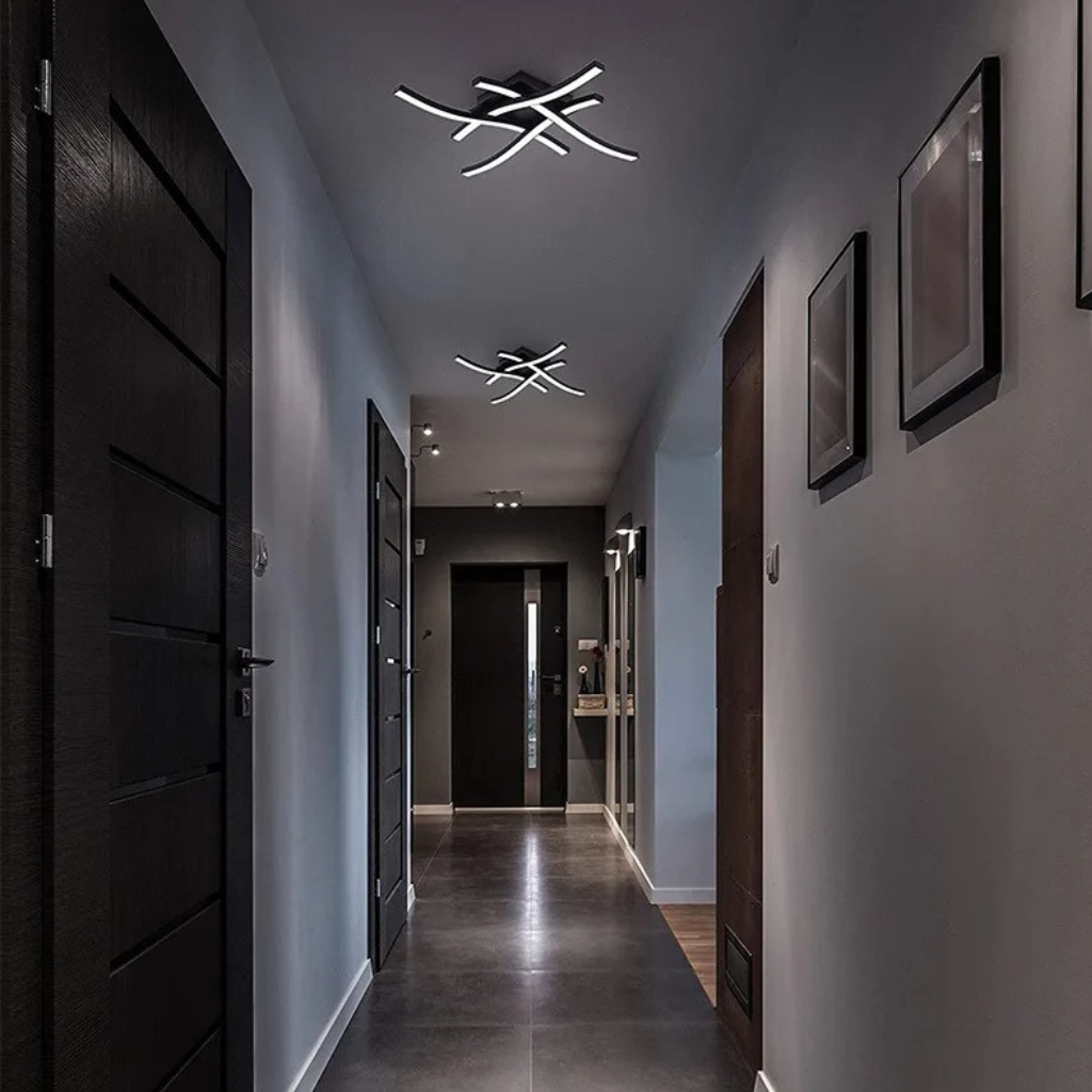 The Virex LED Modern Curved Ceiling Light
