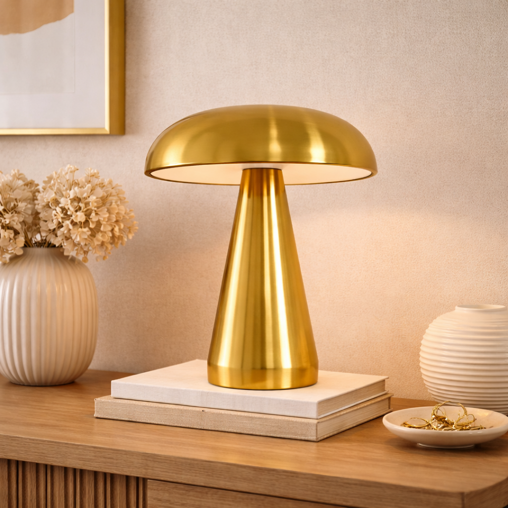 The Virelle Rechargeable Mushroom LED Night Light