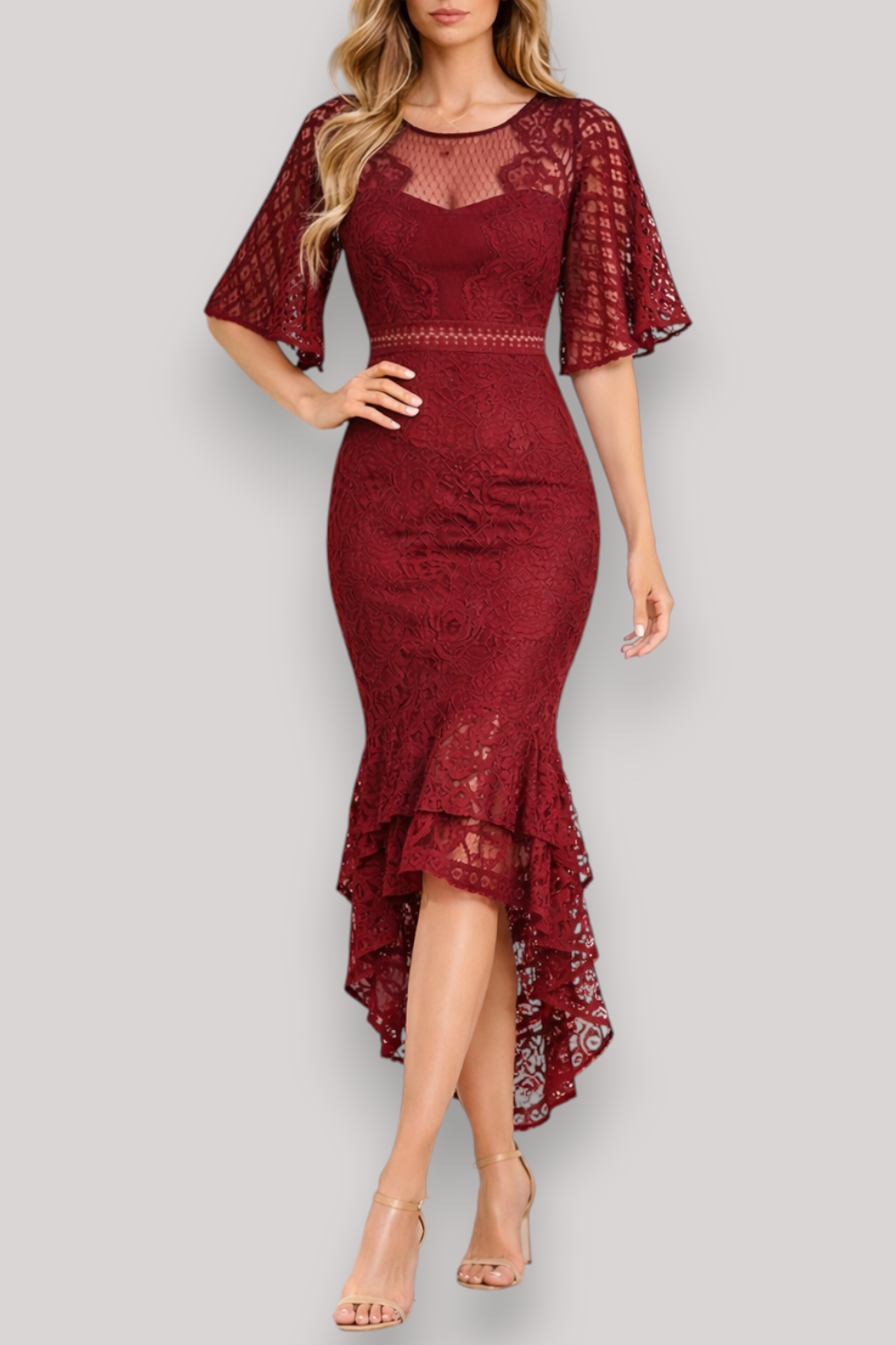 The Vivienne Lace Maxi Dress Evening Elegant Mermaid Party Style