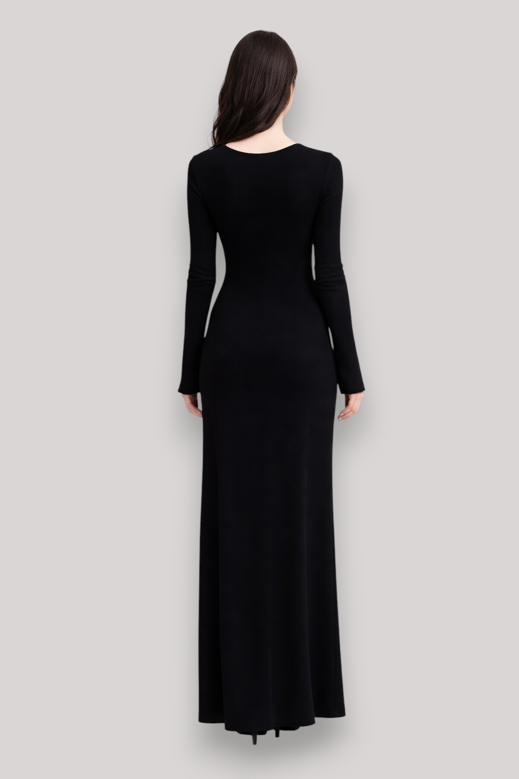 The Vivienne Long Sleeve Wrap Midi Dress