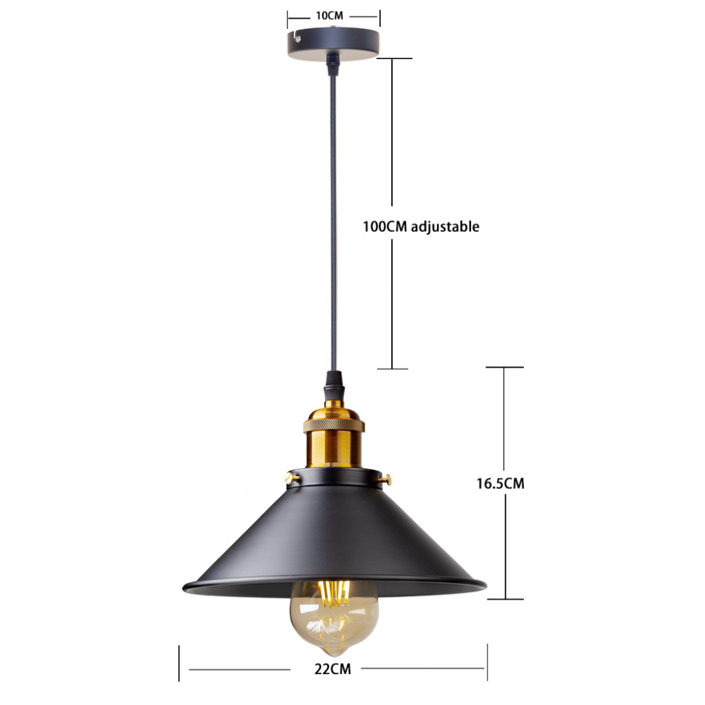 The Volaris Vintage Styled Pendant Hanging Light
