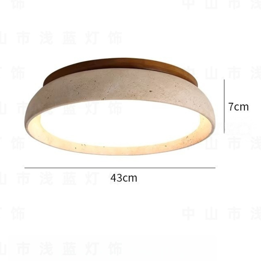 The Wabilora Japanese Wabi Sabi LED Ceiling Light