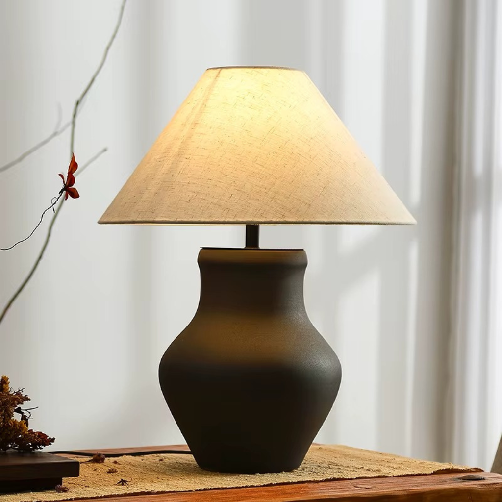 The Wabiora Ceramic Japanese Style Desk Lamp