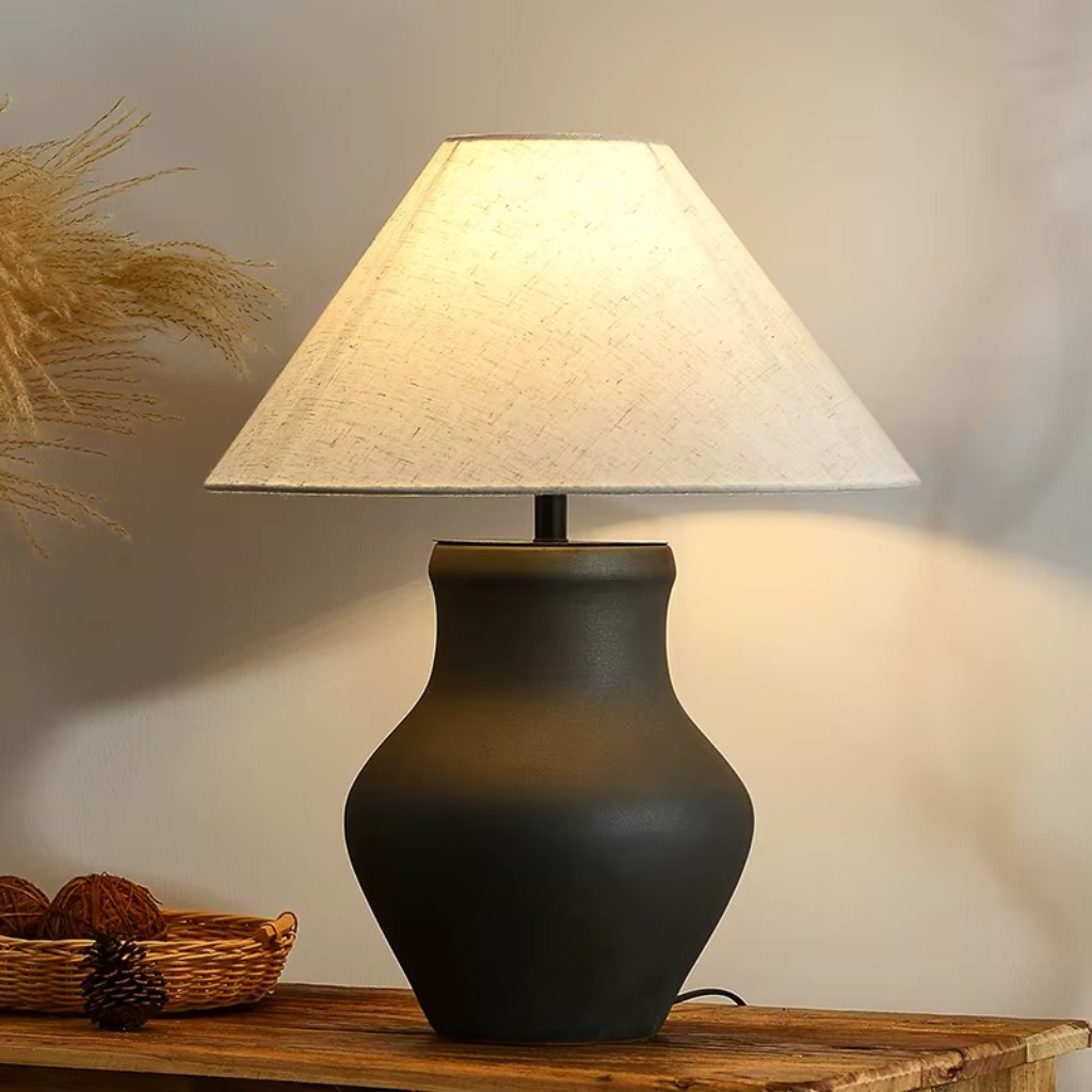 The Wabiora Ceramic Japanese Style Desk Lamp