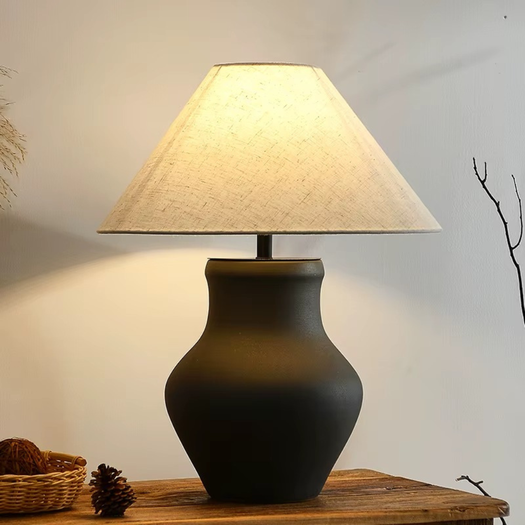 The Wabiora Ceramic Japanese Style Desk Lamp