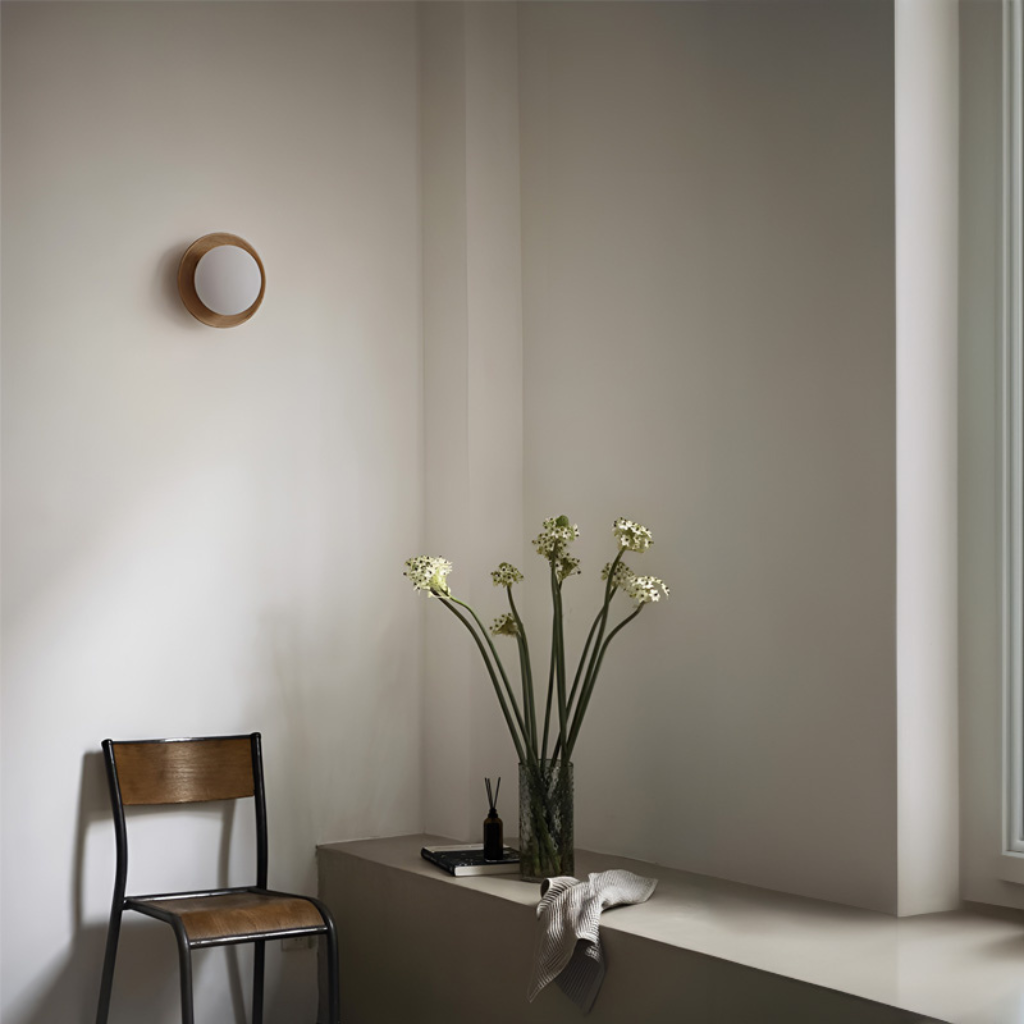The Walerune Wood Wall Sconce Light