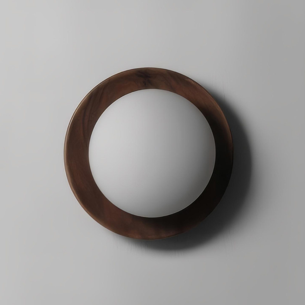 The Walerune Wood Wall Sconce Light