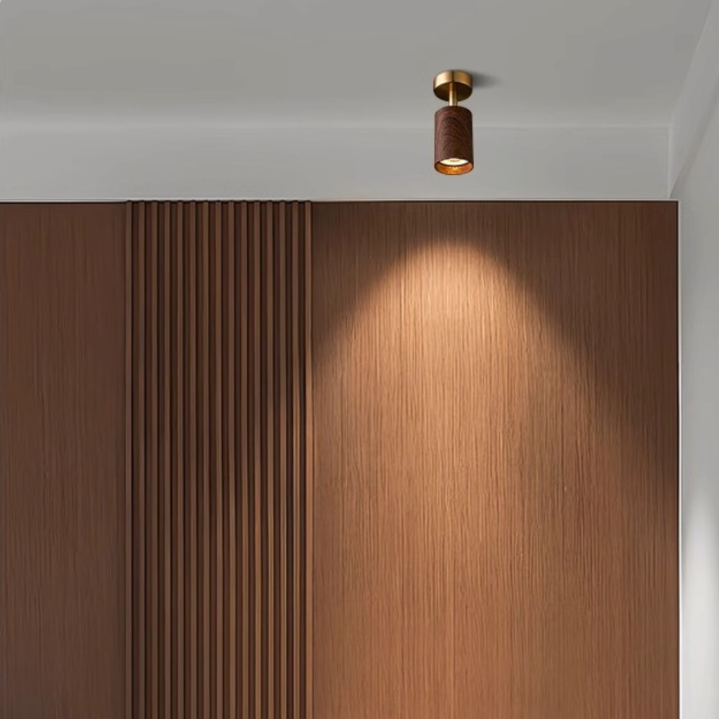 The Walnix Adjustable Walnut LED Spotlight