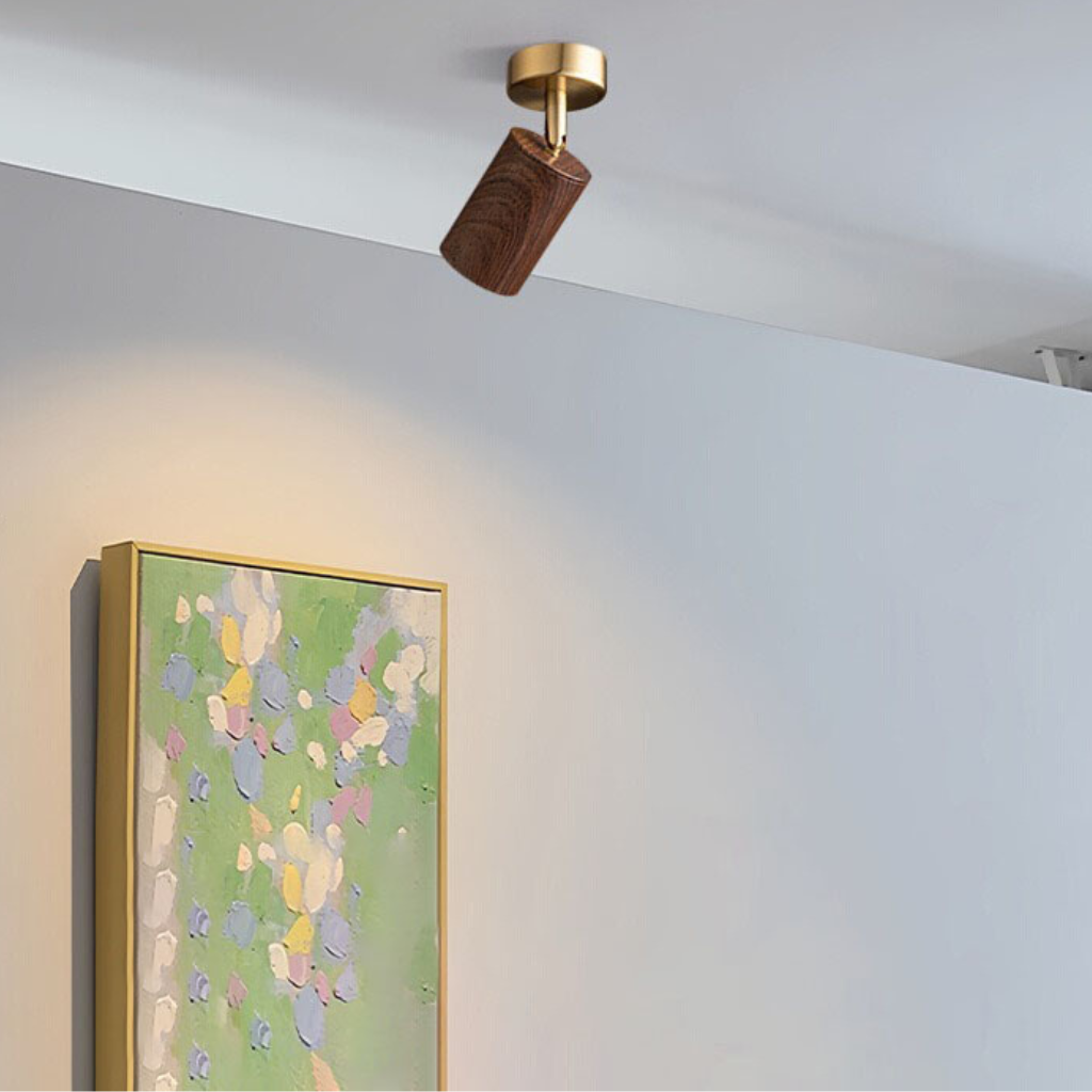The Walnix Adjustable Walnut LED Spotlight