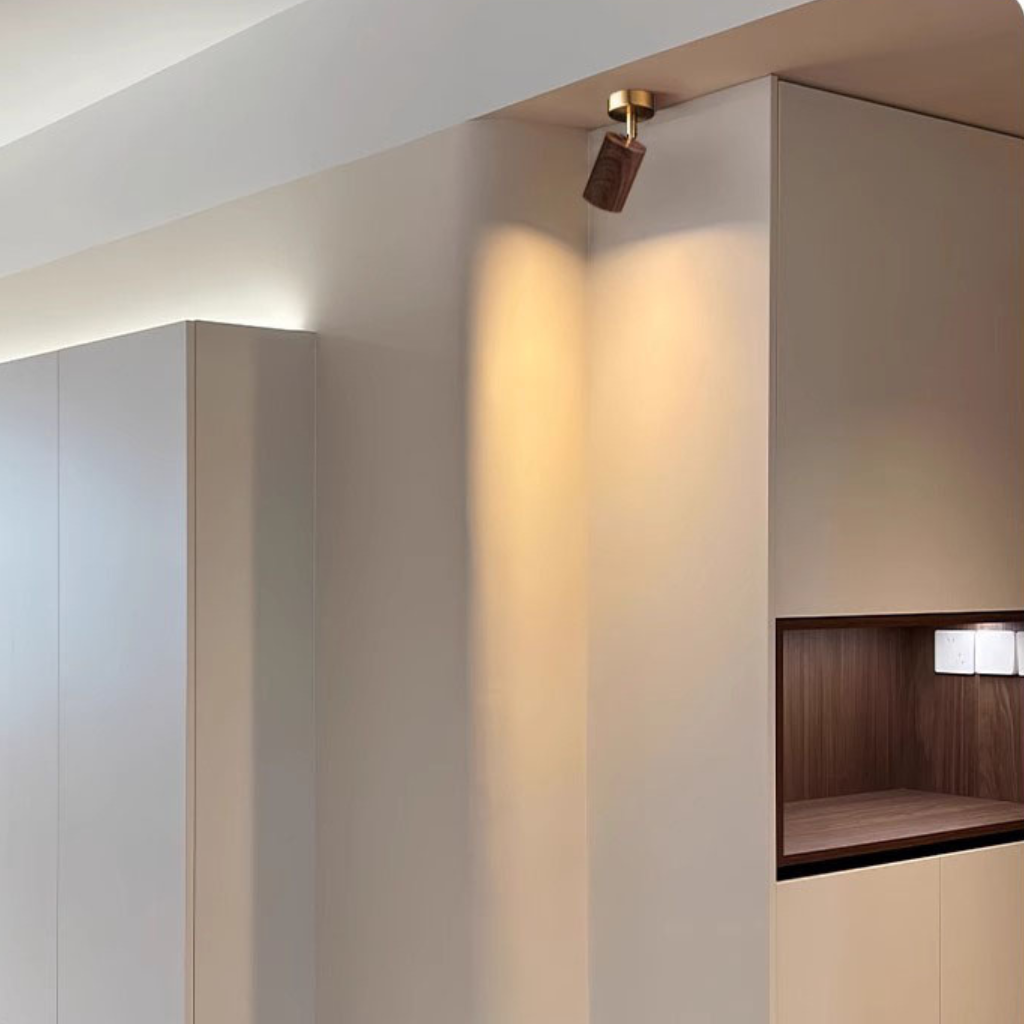 The Walnix Adjustable Walnut LED Spotlight