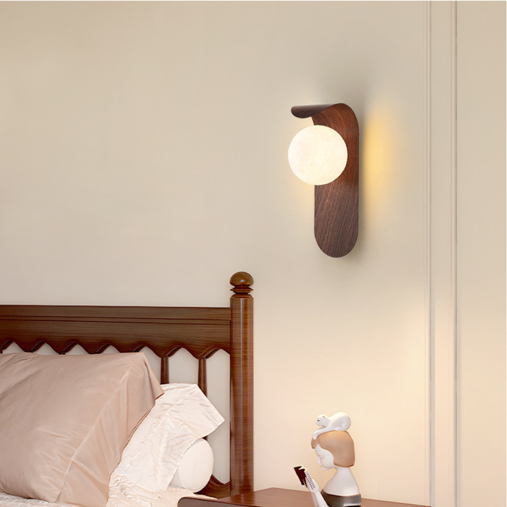 The Walnute Walnut Acrylic Wood Wall Lamp