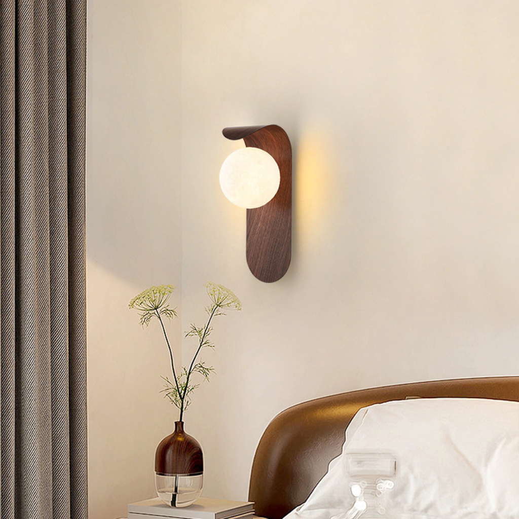 The Walnute Walnut Acrylic Wood Wall Lamp