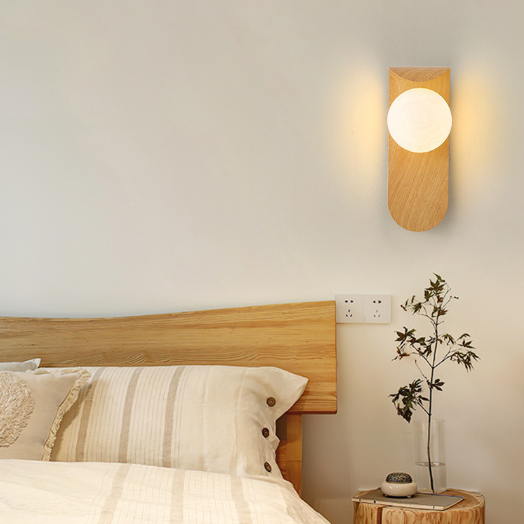 The Walnute Walnut Acrylic Wood Wall Lamp