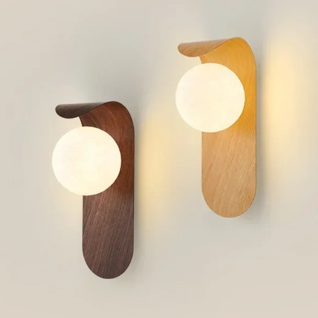The Walnute Walnut Acrylic Wood Wall Lamp