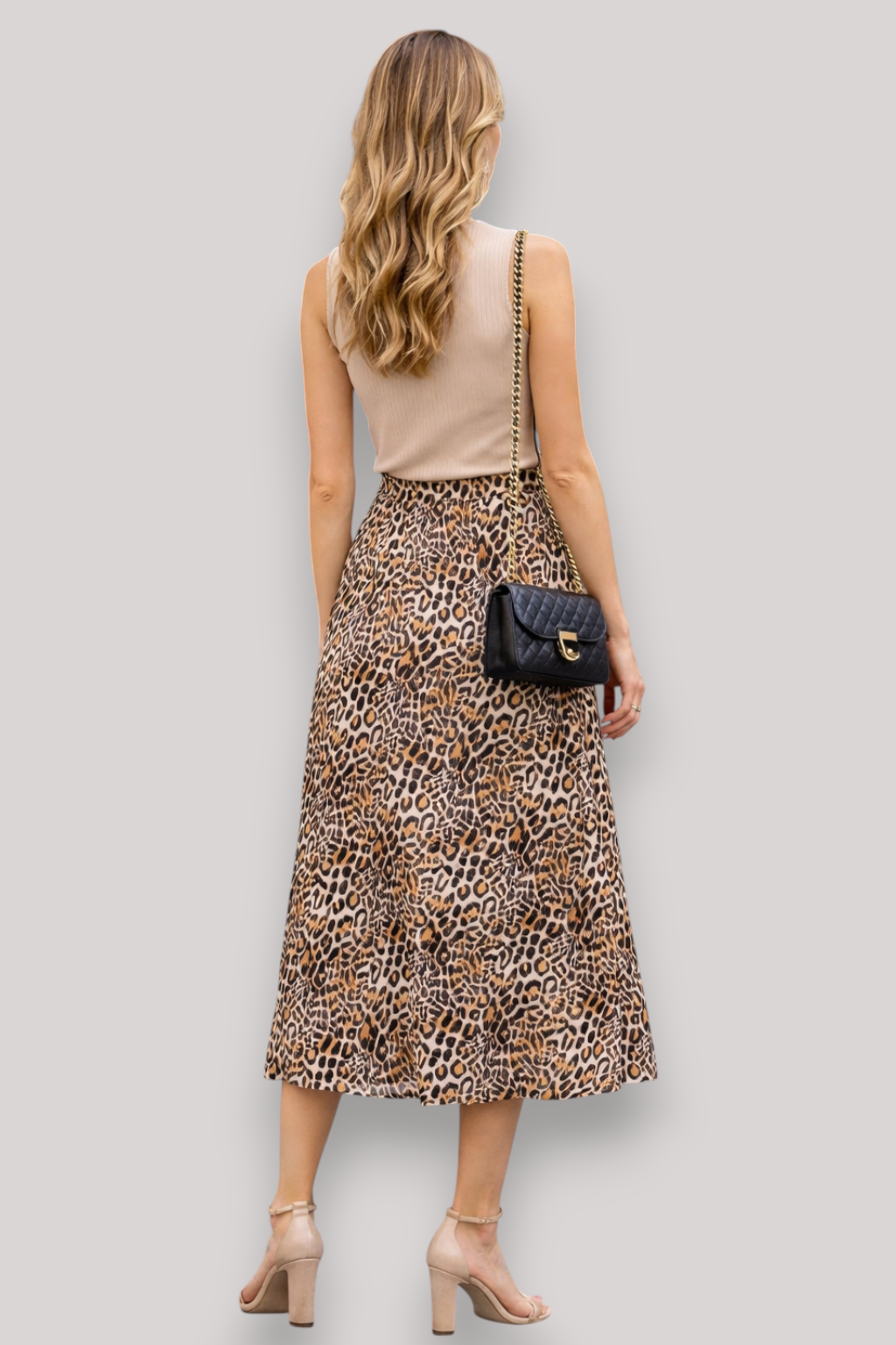 The Winona Women's Midi Skirt Animal Print Casual Summer Wear