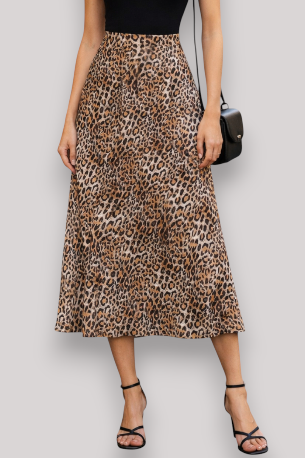The Winona Women's Midi Skirt Animal Print Casual Summer Wear