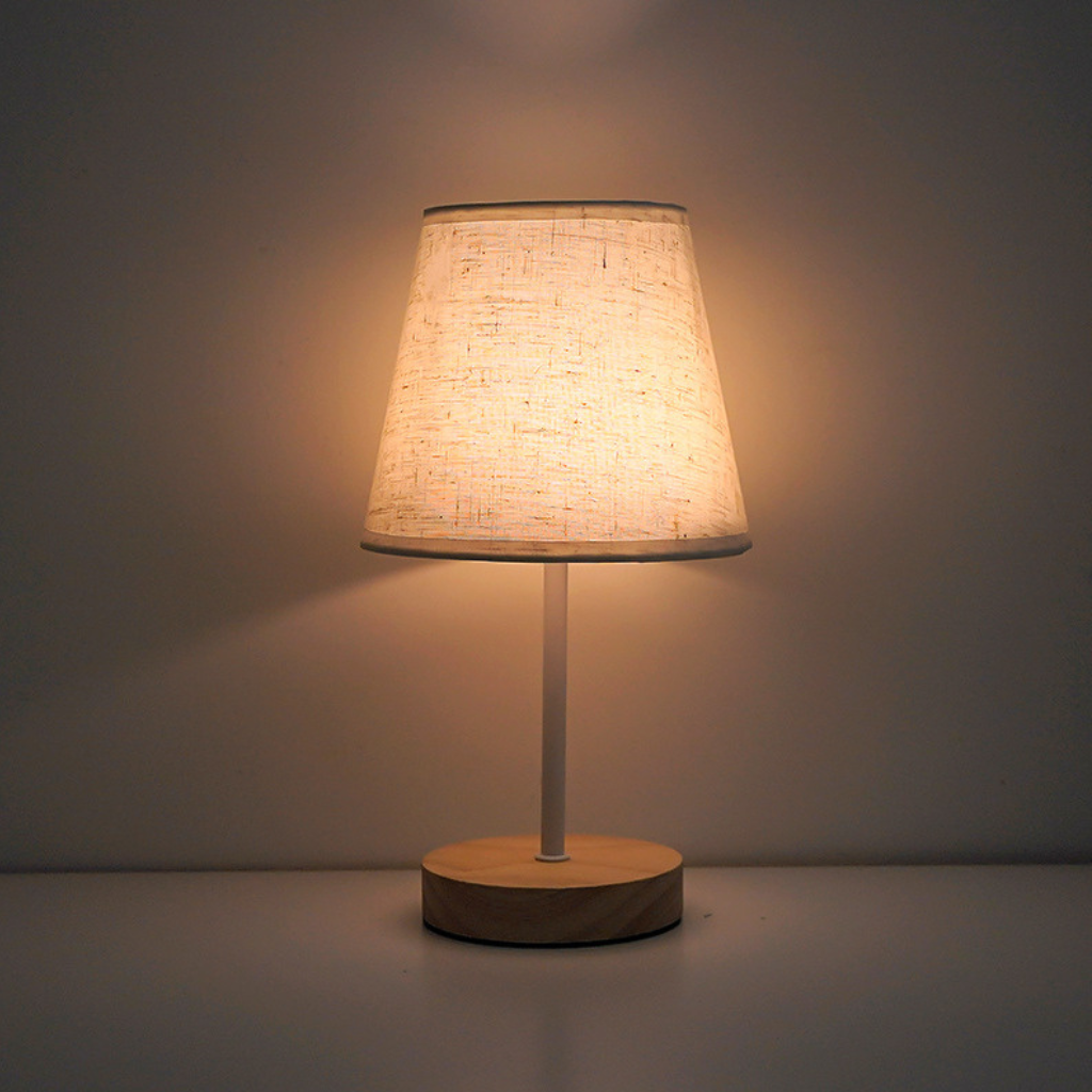The WoodLume USB Table Bedside Lamp