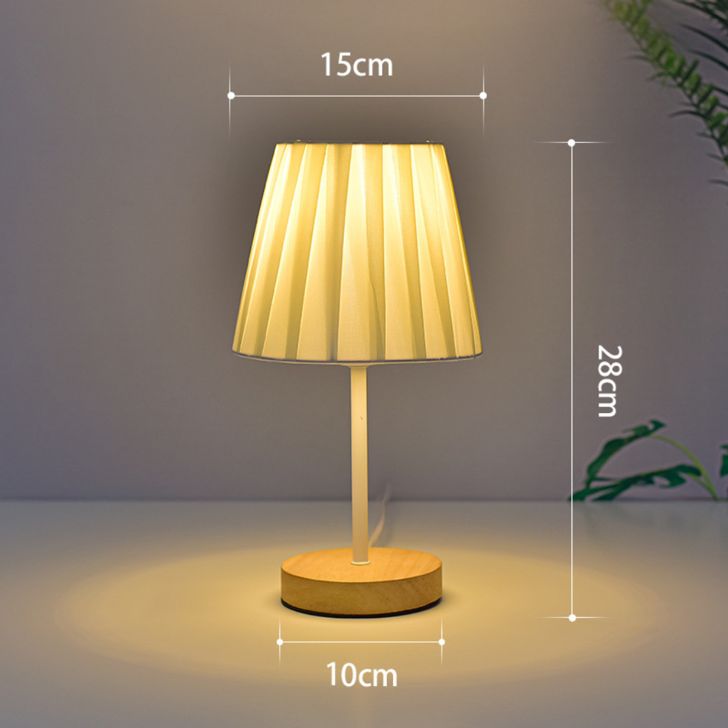 The WoodLume USB Table Bedside Lamp