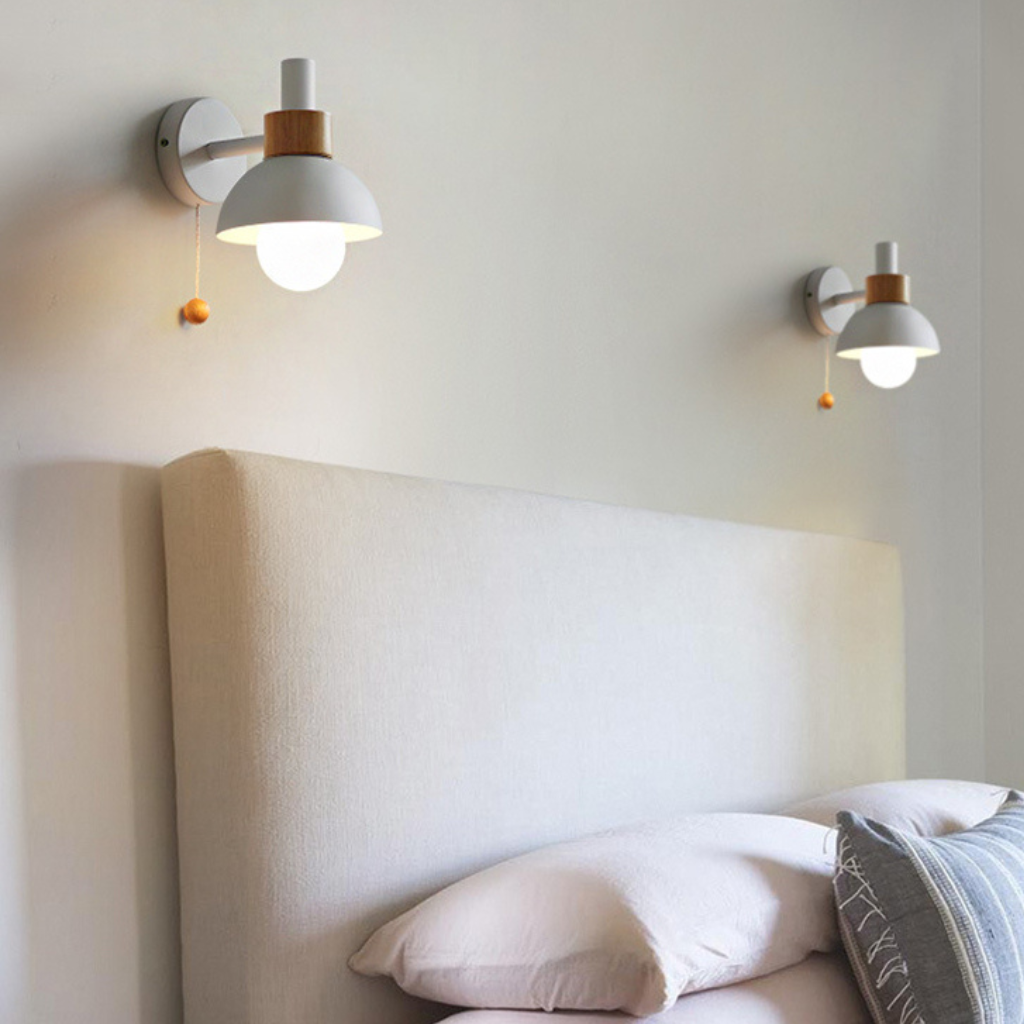 The Woodella Nordic LED Bedside Wall Lamp
