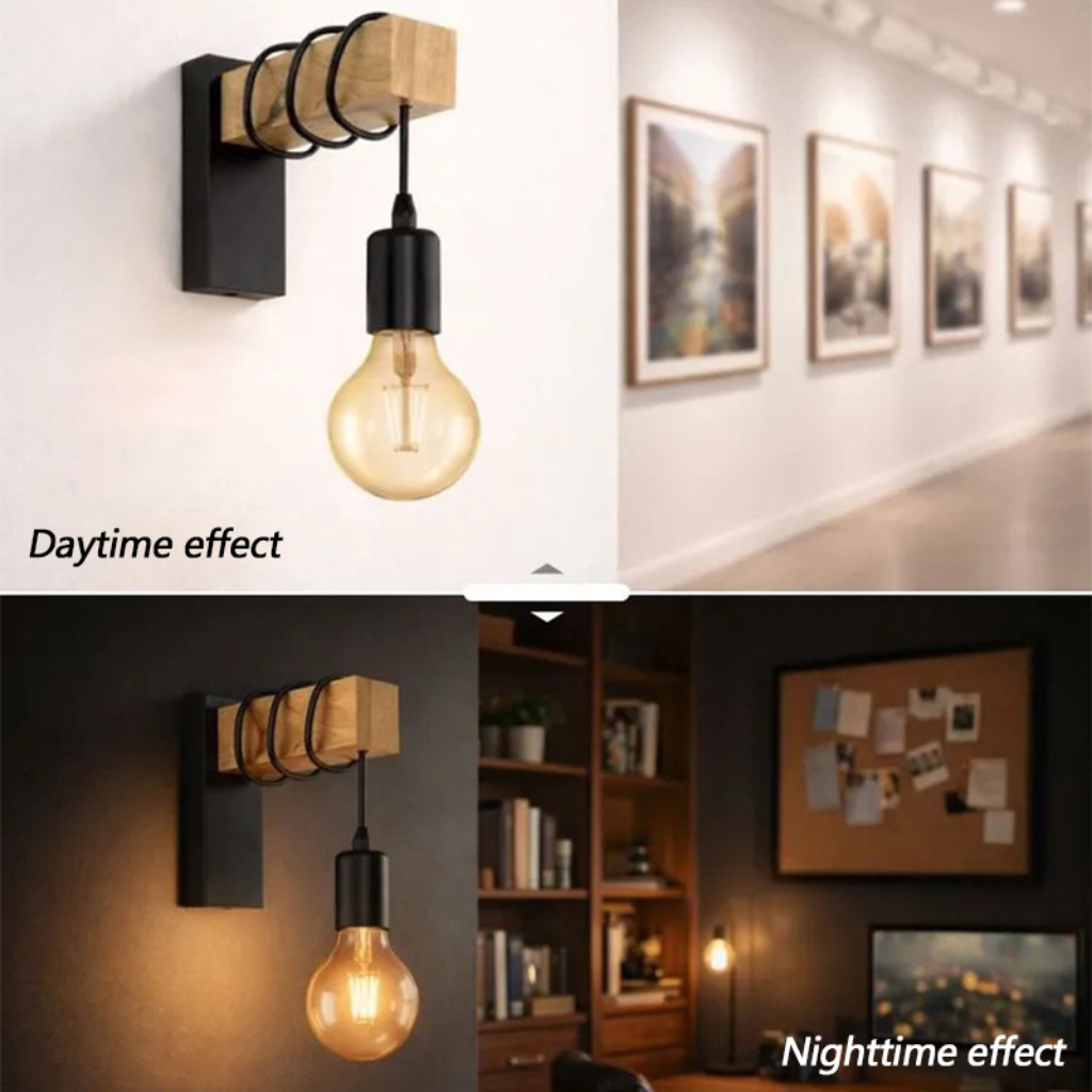 The Woodforge Wooden LED Wall Light