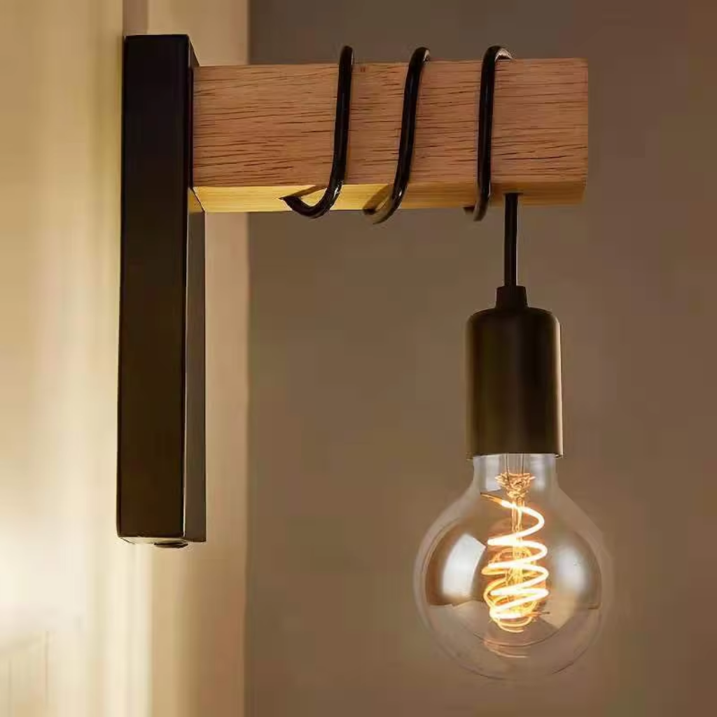 The Woodforge Wooden LED Wall Light