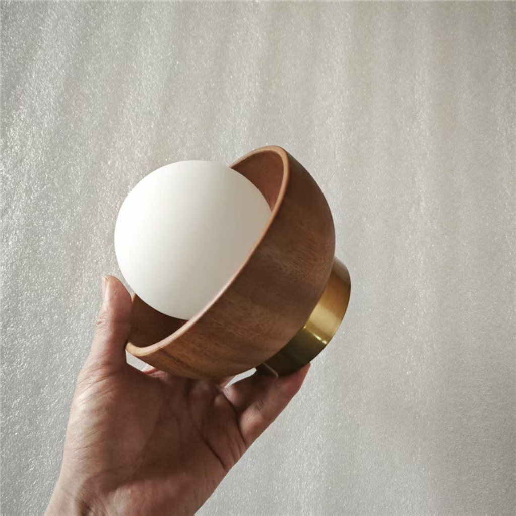 The Woodlora Nordic Wooden Wall Lamp