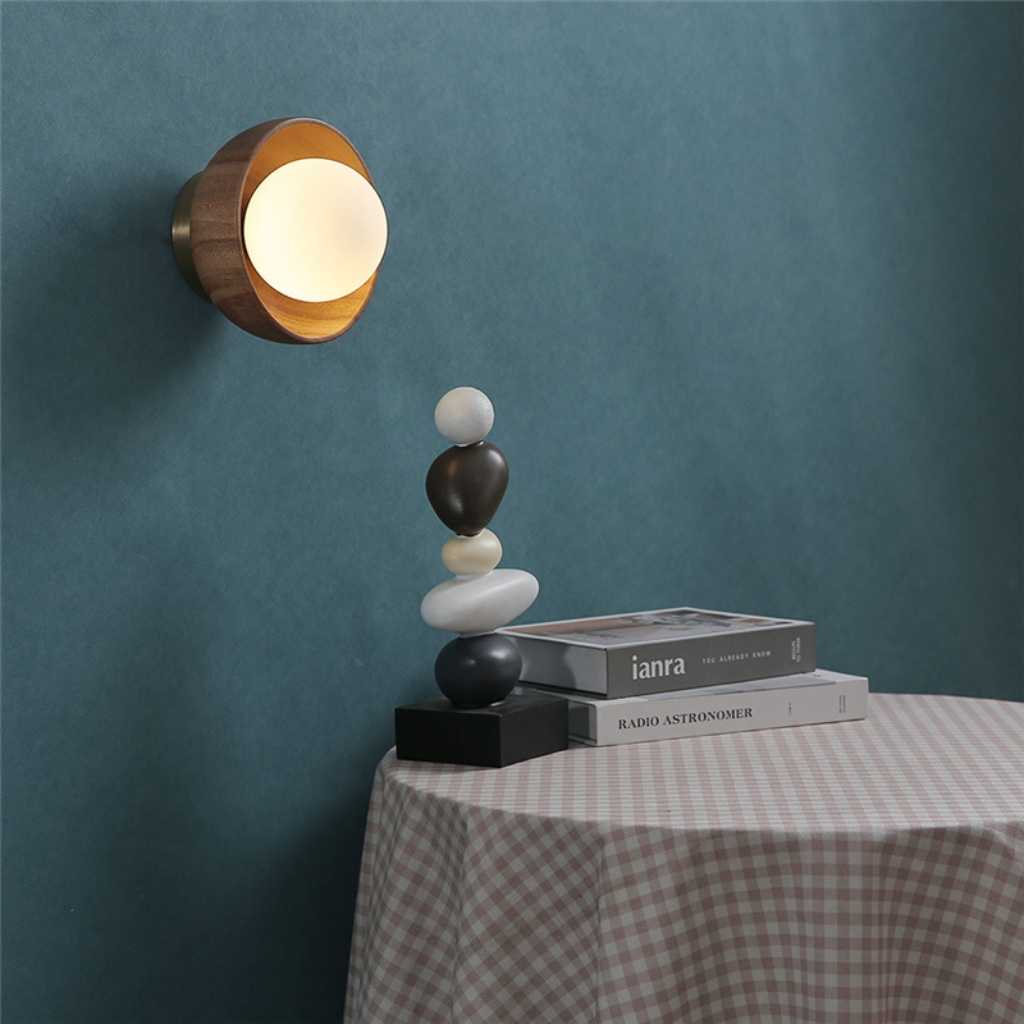 The Woodlora Nordic Wooden Wall Lamp