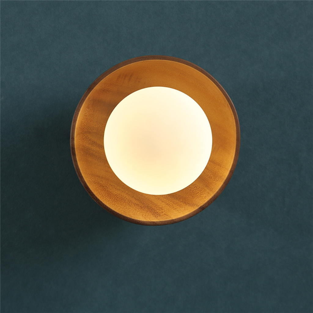The Woodlora Nordic Wooden Wall Lamp