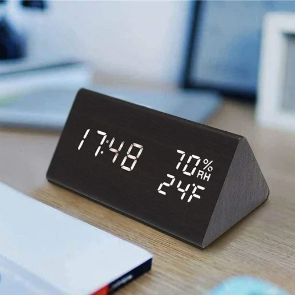 The Woodora LED Digital Bedside Alarm Clock