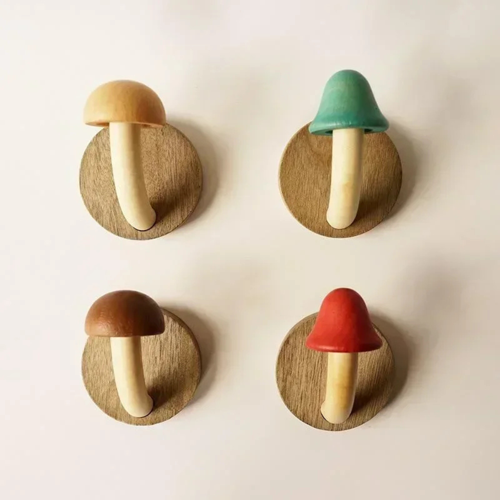 The Woodora Mushroom Wall Self Adhesive Hanger Hook