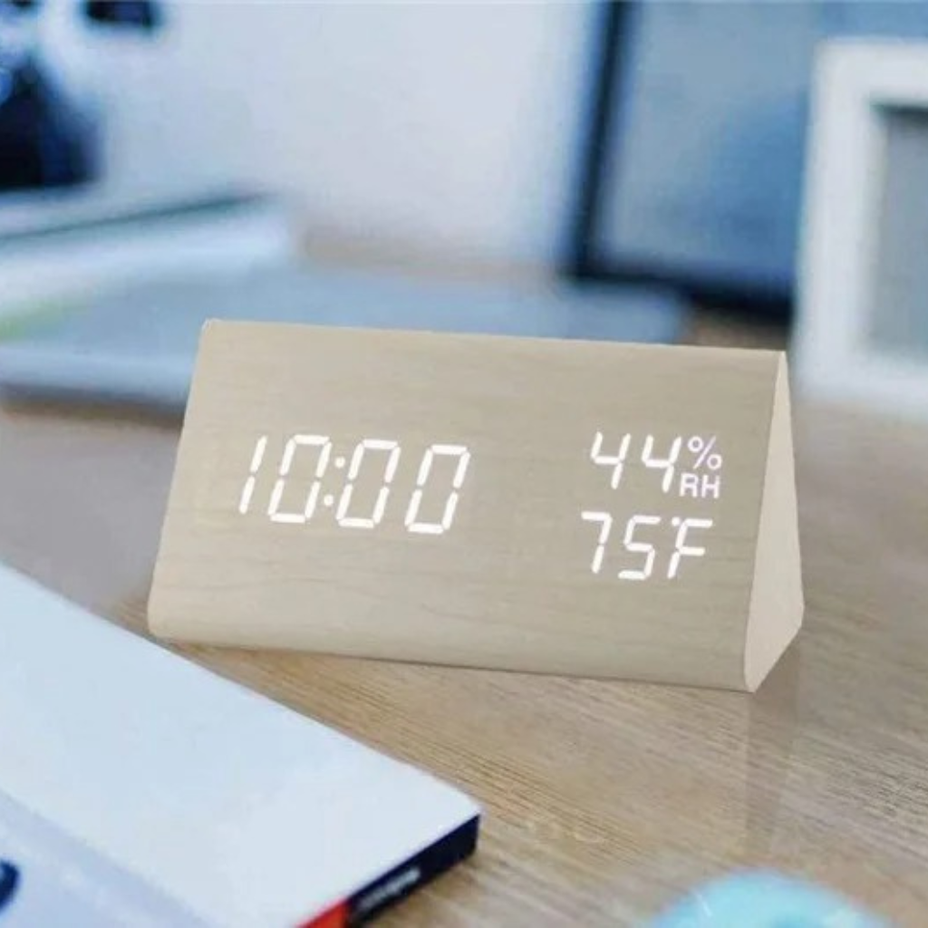 The Woodora LED Digital Bedside Alarm Clock