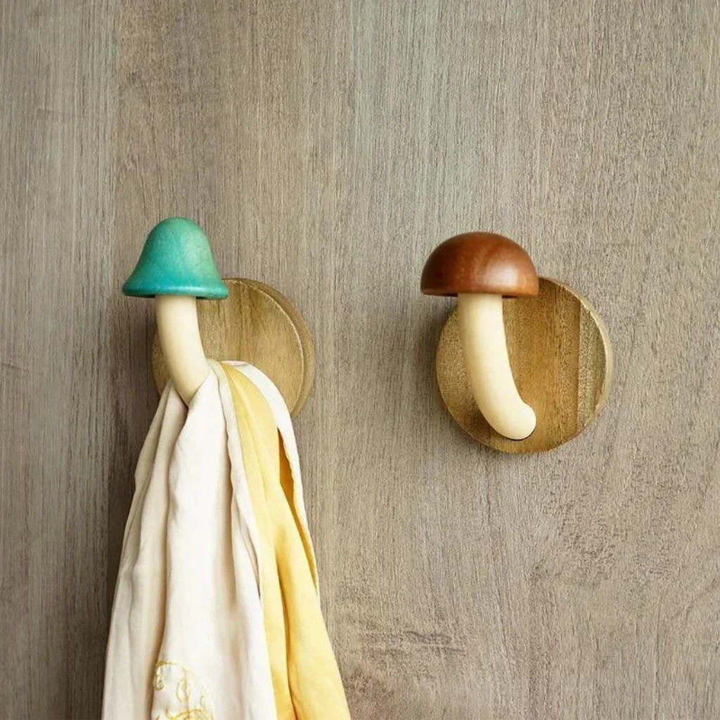The Woodora Mushroom Wall Self Adhesive Hanger Hook