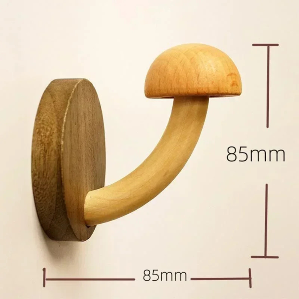 The Woodora Mushroom Wall Self Adhesive Hanger Hook