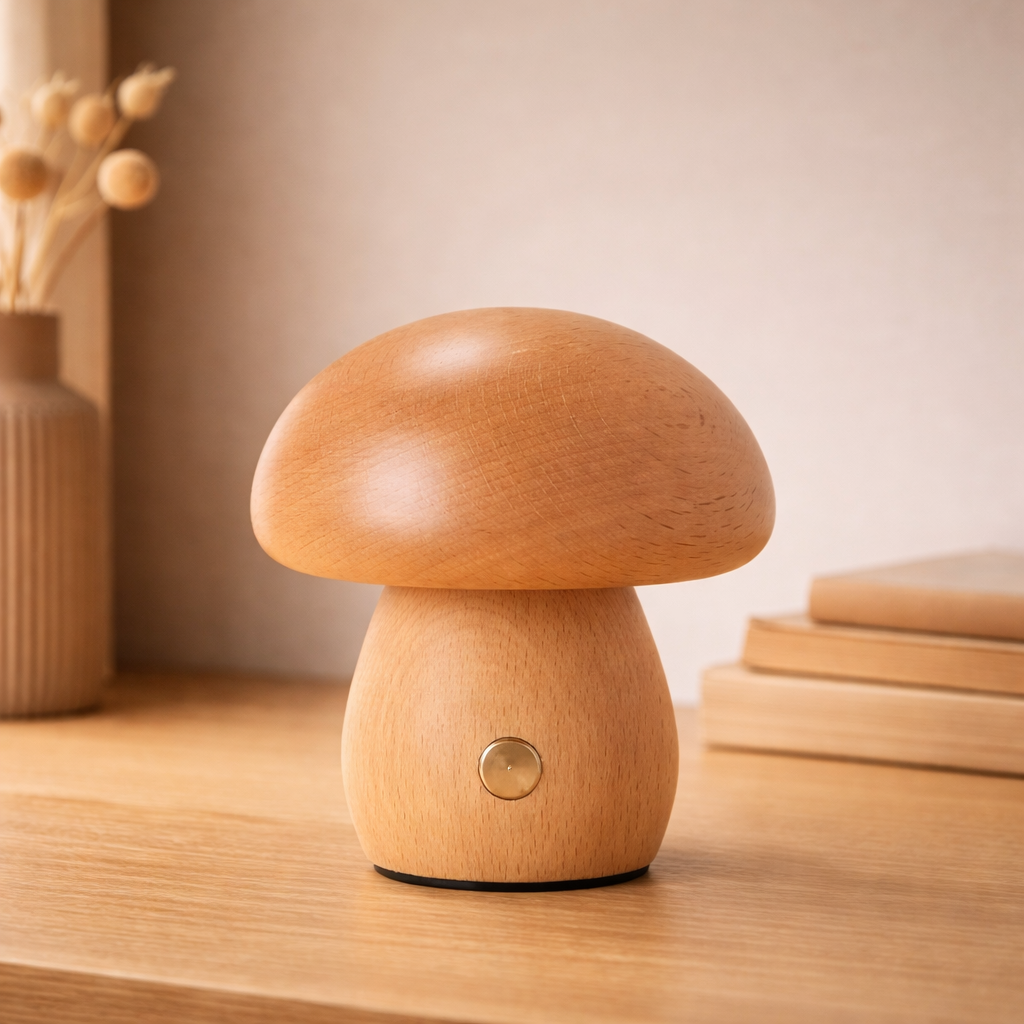 The Woodra Rechargeable Mushroom Night Light