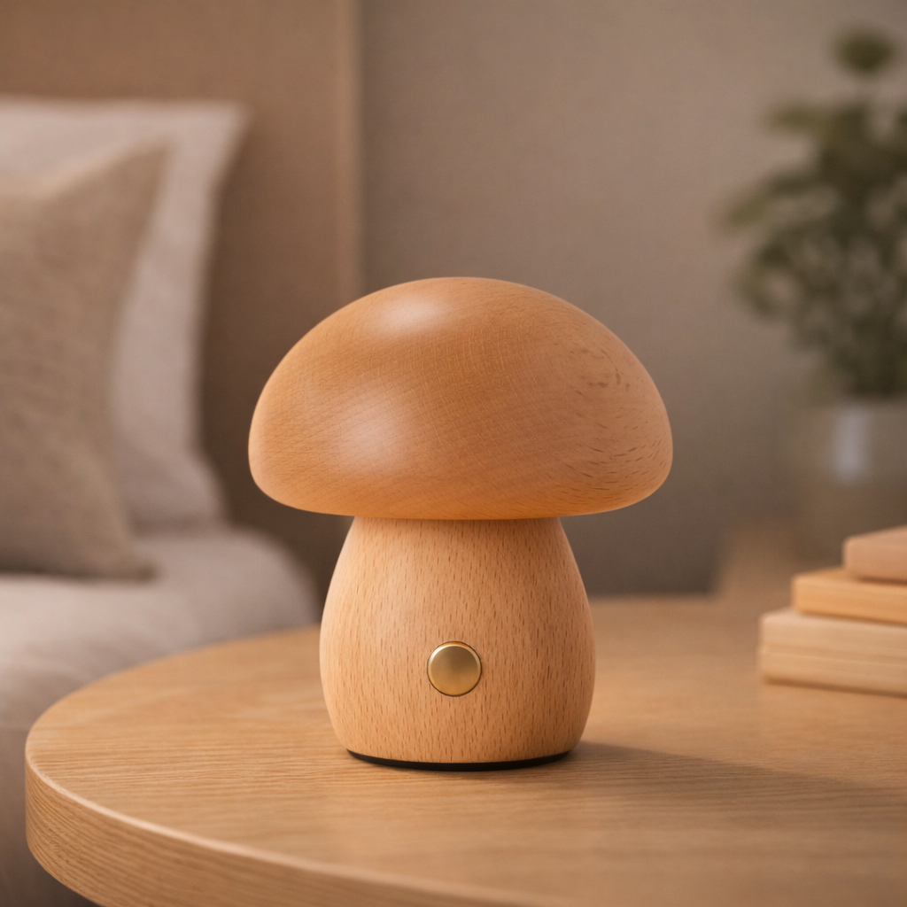 The Woodra Rechargeable Mushroom Night Light