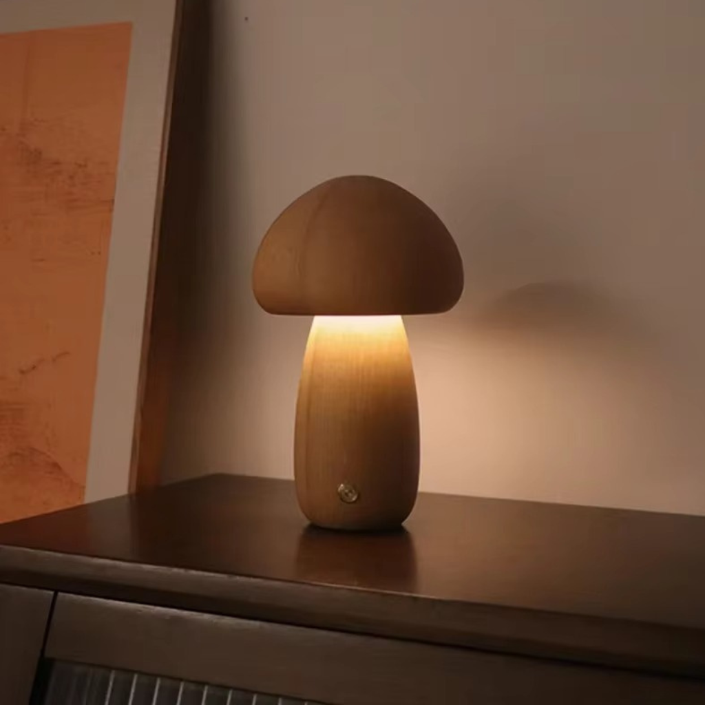 The Woodra Rechargeable Mushroom Night Light