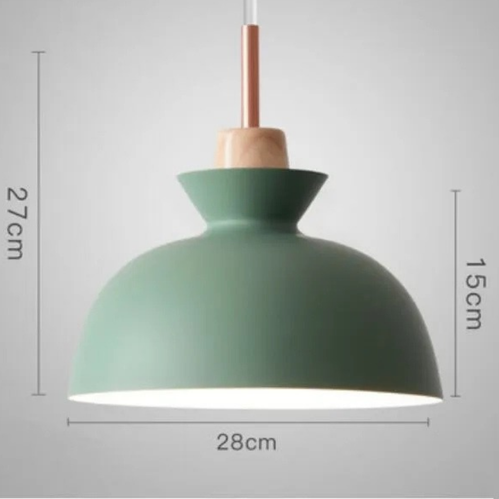 The Wrenora Wooden Iron Pendant Light