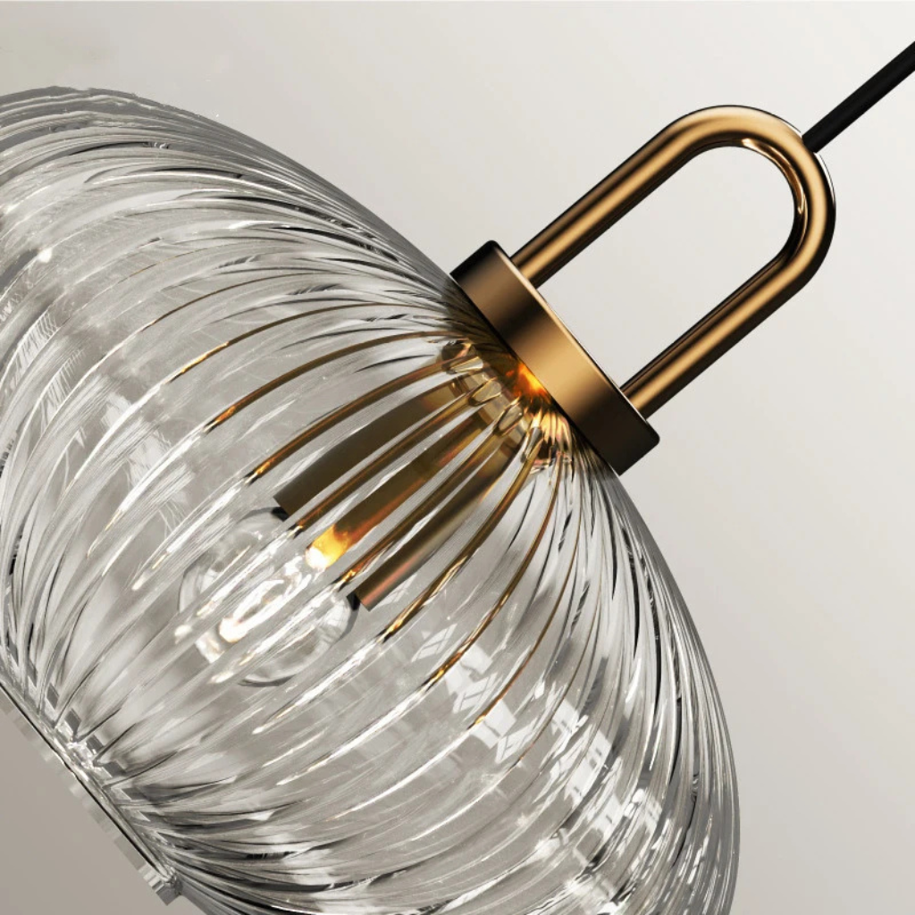 The Zenora Japanese Styled Glass Pendant Light
