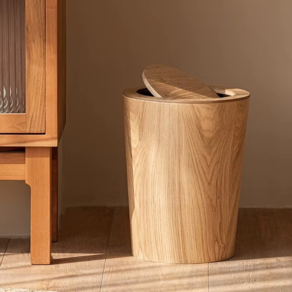 The Zenora Japanese Styled Flip Top Trash Can