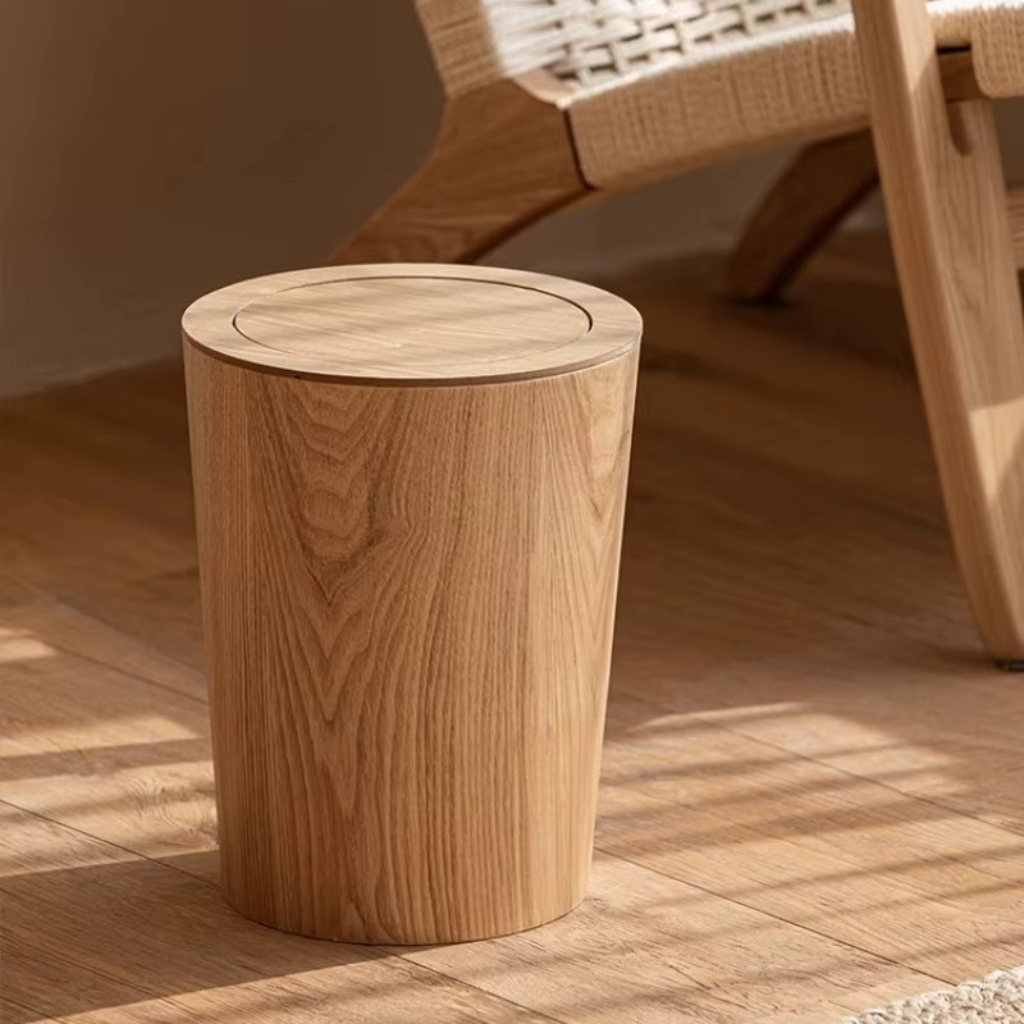 The Zenora Japanese Styled Flip Top Trash Can