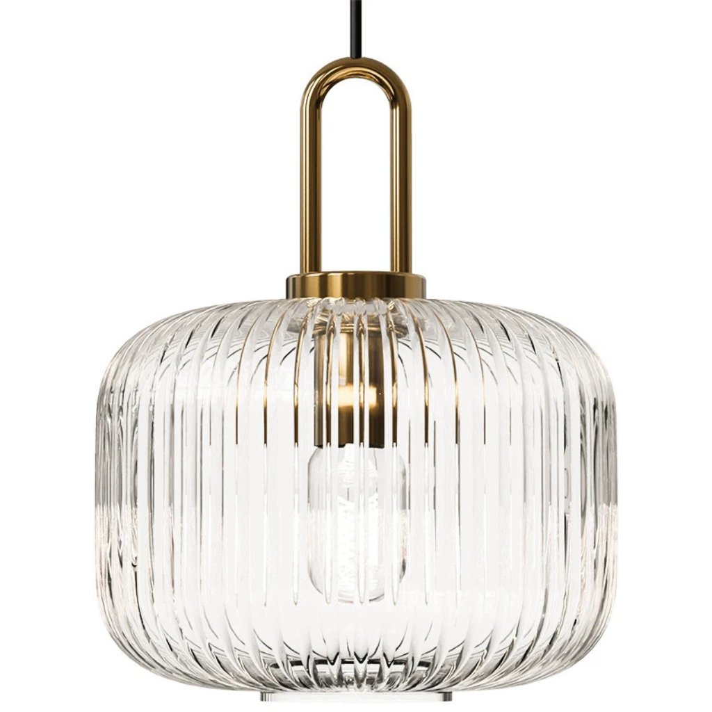 The Zenora Japanese Styled Glass Pendant Light