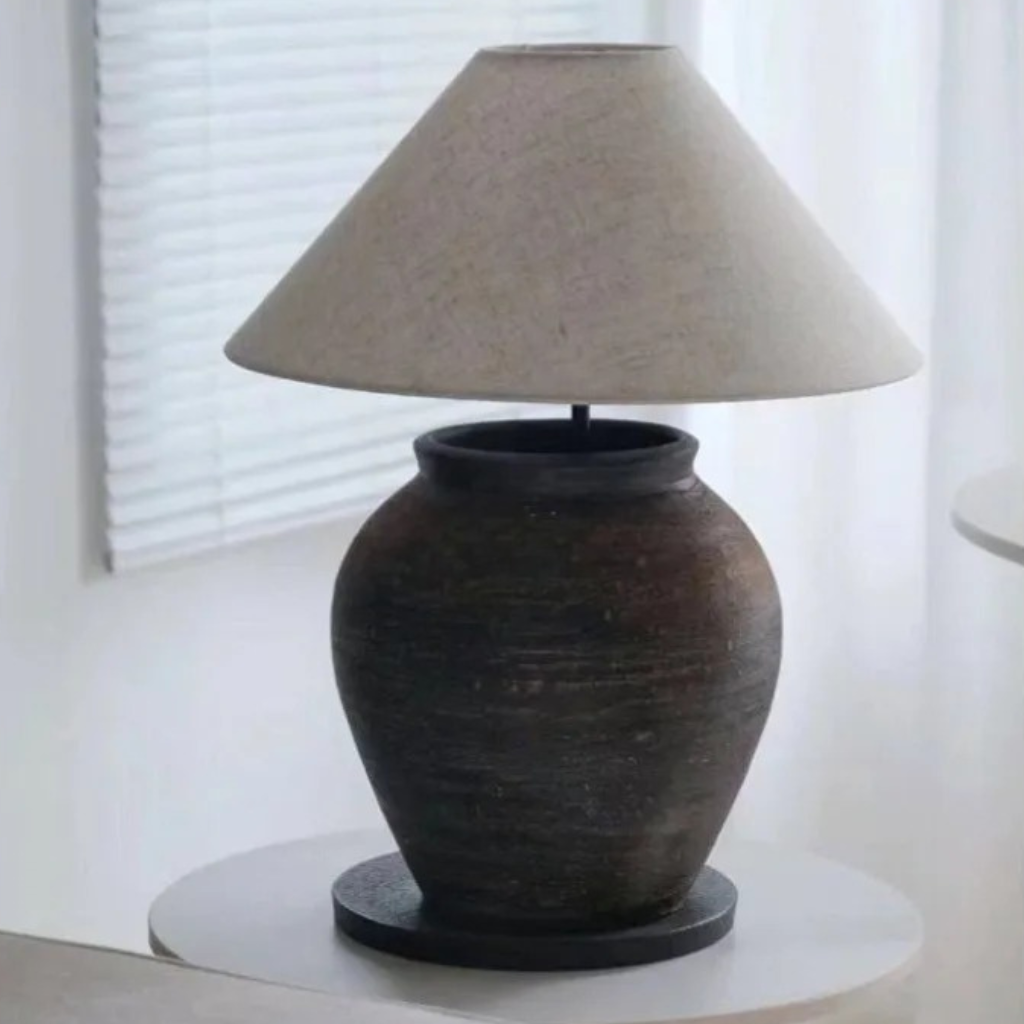 The Zenvora Ceramic LED Table Lamp